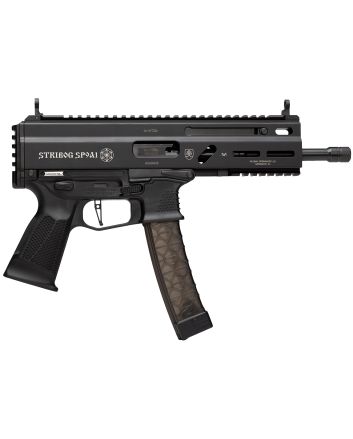Grand Power 8588005808378 SP9A1 Stribog 9mm Luger 30+1 8" Black Threaded Barrel, M-LOK Handguard, Black Aluminum Picatinny Rail Receiver, Black Polymer Grip, Thread Protector
