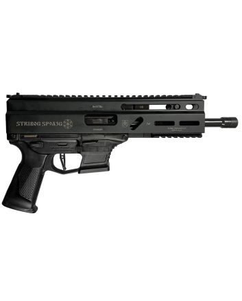 Grand Power 8588005808545 SP9A3G Stribog 9mm Luger 30+1 8" Black Threaded Barrel, M-LOK Handguard, Black Aluminum Picatinny Rail Receiver, Black Polymer Grip, Thread Protector