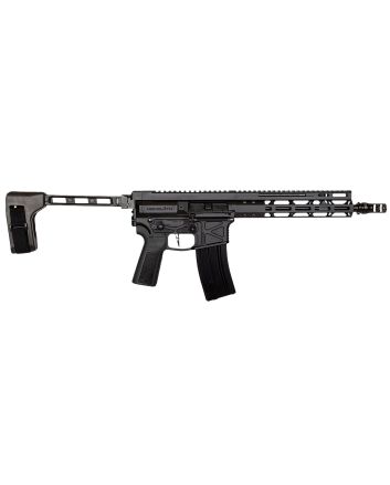Global Ordnance LLC 197892004862 Monolith 15P 5.56x45mm NATO 30+1 12.50" Black Mono Barrel, M-LOK Handguard, Black Aluminum Picatinny Rail Receiver, SB Tactical Brace, B5 P-Grip 23 Grip