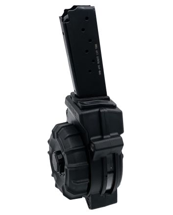 ProMag DRMA95 30rd Drum 9mm Fits Ruger LC9/EC9 Black Polymer