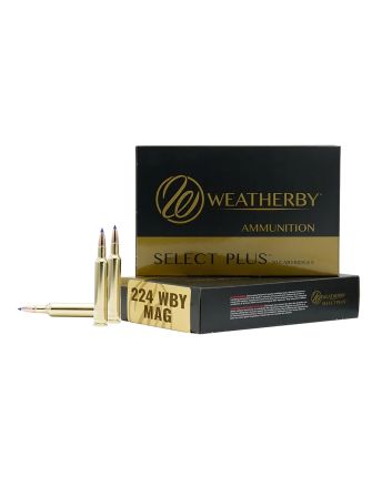 Weatherby H22450VMAX 224WthbyMag 50gr Hornady V-Max 20 Per Box/10 Case