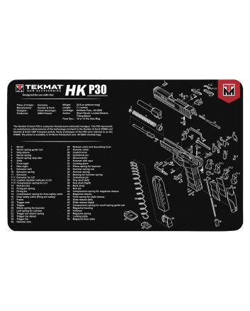 TekMat TEKR17HKP30 HK P30 Cleaning Mat Black/White Rubber 11"x17" HK P30 Parts Diagram