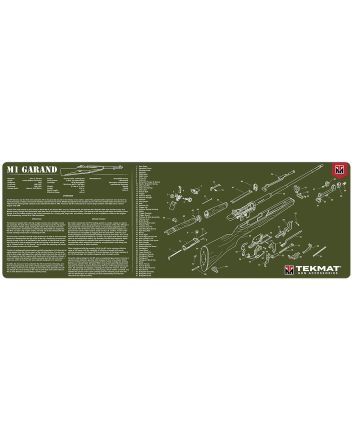 TekMat TEKR36M1GARAND-OD M1 Garand Cleaning Mat OD Green Rubber 12"x36" M1 Garand Parts Diagram