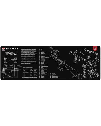 TekMat TEKR36MINI14 Ruger Mini-14 Cleaning Mat Black/White Rubber 12"x36" Ruger Mini-14 Parts Diagram