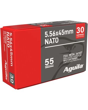Aguila 1E556155 5.56x45mmNATO 55gr Full Metal Jacket 30 Per Box/75 Case