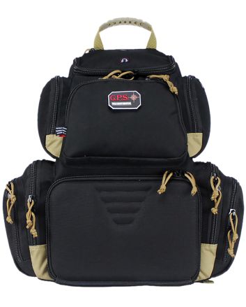 GPS Bags GPS1711BPBT HandgunnerBackpack 1000D Nylon Black/Tan
