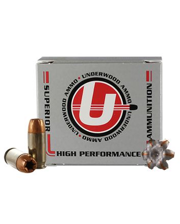 Underwood Ammo 334 45ACP+P 230gr Jacketed Hollow Point 20 Per Box/10 Case