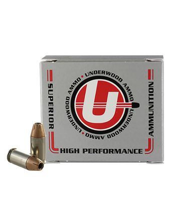 Underwood Ammo 141 380ACP+P 90gr Jacketed Hollow Point 20 Per Box/10 Case