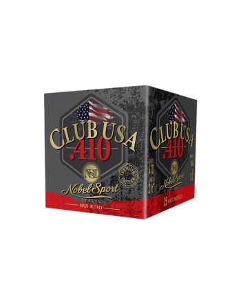 Nobel/Eurosports LLC ANS4129Club USA 410Gauge 2.50" 1/2oz 9Shot 25 Per Box/10 Case
