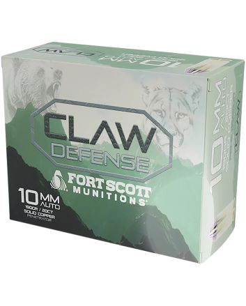 Fort Scott Munitions 10MM190SCVFNCD Claw Defense10mm 190gr 20 Per Box/25 Case