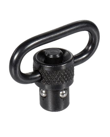 Leapers TLQDSW08A QD Sling SwivelBlack 1" Push Button Steel