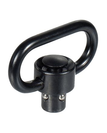Leapers TLQDSW18 QD Sling SwivelBlack 1.38" Push Button Steel