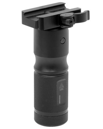 Leapers MNTGRP002SQ QD Foldable ForegripMatte Black Aluminum