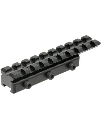 Leapers MNTPMTOWLA Picatinny Adapter MountMatte Black Anodized Aluminum Dovetail Mount