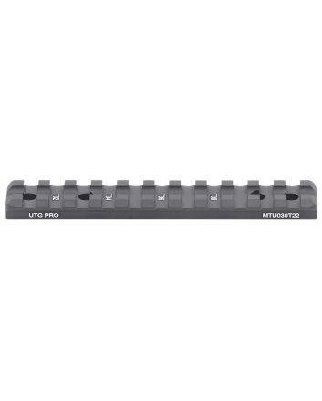 Leapers MTU030T22 Optic MountMatte Black Anodized Aluminum Aluminum
