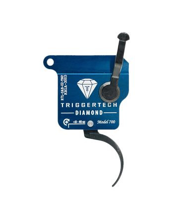 TriggerTech R7LSAB02TNP DiamondBlack Curved Fits Remington 700 Left Hand