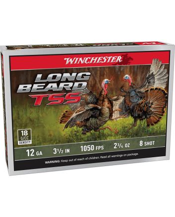 Winchester Ammo LBTSS12L8 Long Beard TSS12Gauge 3.50" 2 3/4oz Tungsten 8Shot 5 Per Box/10 Case