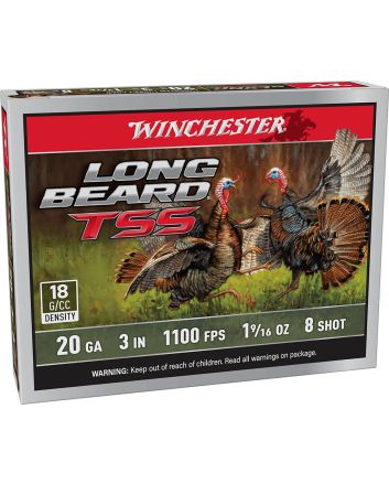 Winchester Ammo LBTSS2038 Long Beard TSS20Gauge 3" 1 5/8oz Tungsten 8Shot 5 Per Box/10 Case
