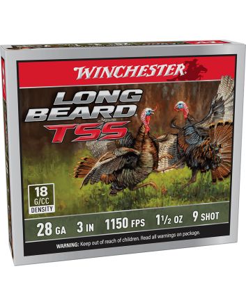 Winchester Ammo LBTSS2839 Long Beard TSS28Gauge 3" 1 5/8oz Tungsten 9Shot 5 Per Box/10 Case