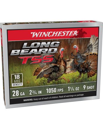 Winchester Ammo LBTSS289 Long Beard TSS28Gauge 2.75" 1 1/4oz Tungsten 9Shot 5 Per Box/10 Case