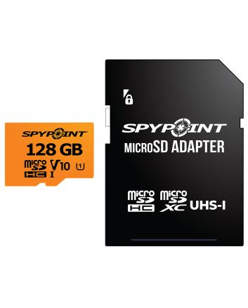 Spypoint 05887 Micro SD Memory CardBlack 128GB Memory