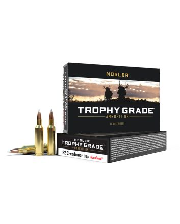 Nosler 60152 Trophy Grade22Creedmoor 70gr AccuBond 20 Per Box/10 Case