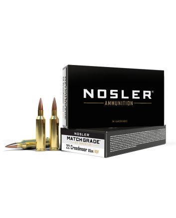 Nosler 51297 Match Grade22Creedmoor 85gr RDF Hollow Point Boat Tail 20 Per Box/10 Case