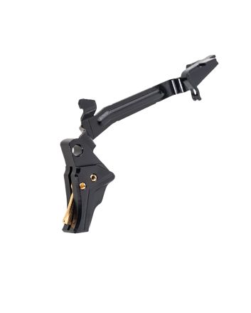Tyrant CNC TDGTRIG34BLACKGOLDBAR I.T.T.S Trigger/Bar Black/Gold Fits Glock Gen3-4