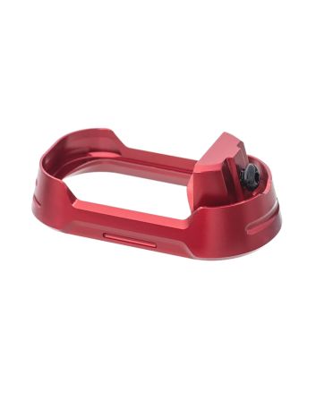 Tyrant CNC TDG19G34MWREDBLKSCRWMagwell Fits Glock 19 Gen 3-4 Red Aluminum