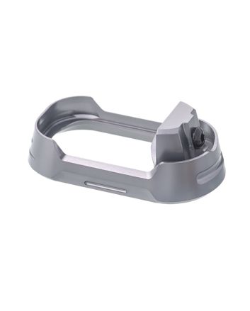 Tyrant CNC TDG19G34MWGREYBLKSCRWMagwell Fits Glock 19 Gen 3-4 Grey Aluminum