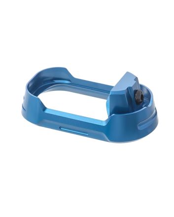 Tyrant CNC TDG19G34MWBLUEBLKSCRWMagwell Fits Glock 19 Gen 3-4 Blue Aluminum