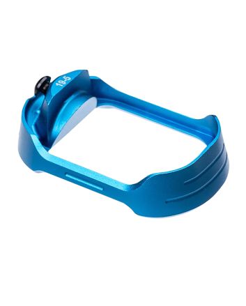 Tyrant CNC TDG19G5MWBLUEBLKSCREWMagwell Fits Glock 19 Gen 5 Blue Aluminum
