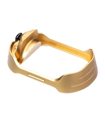 Tyrant CNC TDG19G5MWGOLDBLKSCREWMagwell Fits Glock 19 Gen 5 Gold Aluminum