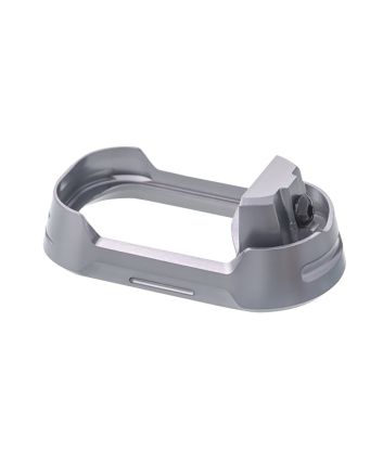 Tyrant CNC TDG17MWG4GREYBLACKSCREMagwell Fits Glock 17 Gen4 Grey Aluminum