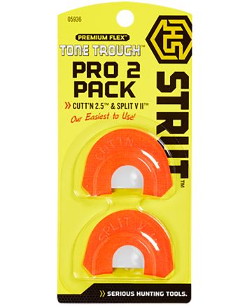 Hunters Specialties HSSTR05936 Tone Through Pro 2 Turkey Sounds Orange 2 Pack