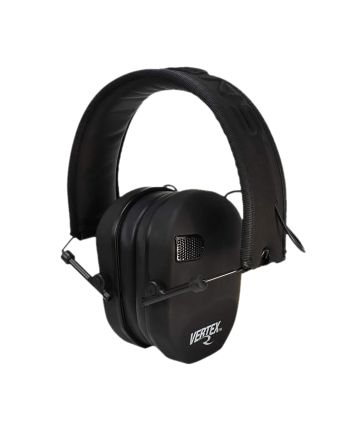 Radians VX0110CS Vertex Electronic Muff 85 dB Over the Head Black Ultra Slim
