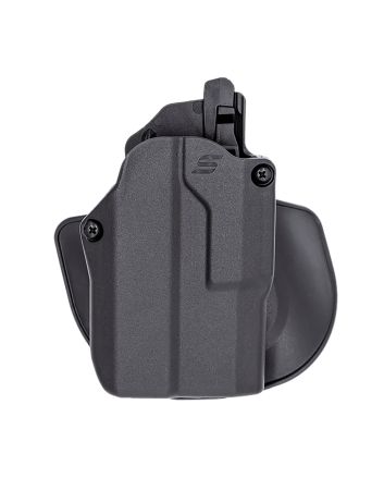 Safariland SOLIS12835A0C3411 Solis ALSOWB Black Compatible w/ Glock 19 Right Hand