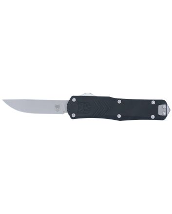CobraTec Knives SBLKFSXGEN3DNS FS-X Gen III Small 2.75" OTF Drop Point Plain Stonewashed D2 Steel Blade, 3.88" Aluminum Handle