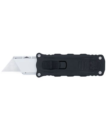 CobraTec Knives CTOTFUKSBBLK UtilityOTF Aluminum Blade, 3.38" Black Anodized Aluminum Handle