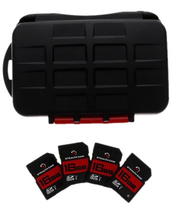 Stealth Cam STCMCSC16GB4PK Memory Card Storage Case
