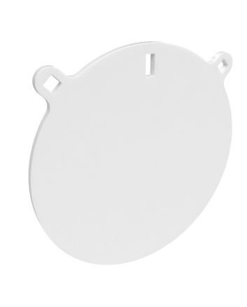 Birchwood Casey BC-RND10-38 Round Steel Target Plate 10" Pistol/Rifle Black/Red/White Steel 0.38" Thick Hanging