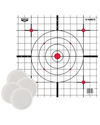Birchwood Casey BC-37216T EZE-Scorer Thermal Targets Thermal Sight-In Hanging Paper 12" x 12" Black/Red/White