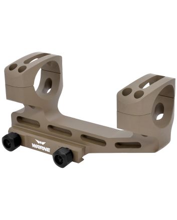 Warne LRSKEL30DE Skeletonized Scope Mount/Ring Combo Extended Dark Earth Aluminum 30mm Tube MSR 20 MOA