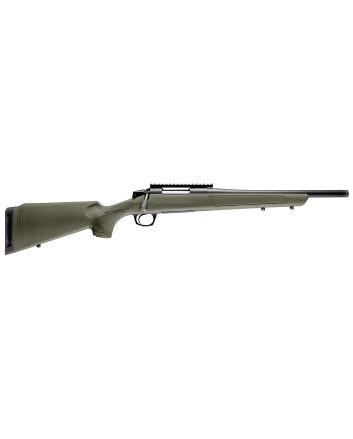 CVA CR3914SB Cascade SR Compact 300 Blackout 4+1 16.50" Graphite Black Cerakote Threaded Barrel, Graphite Black Cerakote Picatinny Rail Steel Receiver, Fixed OD Green Synthetic Stock