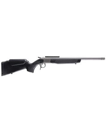 CVA CR4438S Scout Takedown 350 Legend 1rd 22" Stainless Fluted Threaded Barrel, Stainless Steel Receiver w/Picatinny Rail, Adj Comb &amp; LOP Black Synthetic Stock
