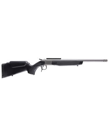 CVA CR4441S Scout Takedown 400 Legend 1rd 22" Stainless Fluted Threaded Barrel, Stainless Steel Receiver w/Picatinny Rail, Adj Comb &amp; LOP Black Synthetic Stock