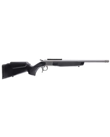 CVA CR4444S Scout Takedown 44 Mag 1rd 20" Stainless Fluted Threaded Barrel, Stainless Steel Receiver w/Picatinny Rail, Adj Comb &amp; LOP Black Synthetic Stock