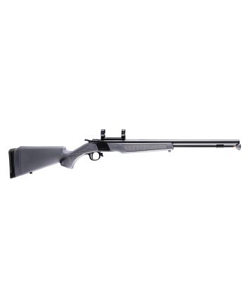 CVA PR2119M Wolf50 Cal 24" Blued Steel Barrel &amp;Steel Receiver w/Picatinny Rail, Fixed Stealth Gray Synthetic Stock