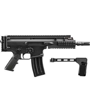 FN 38101884 SCAR 15P 5.56x45mm 10+1 7.50" Black Black Anodized Picatinny Rail Aluminum Receiver SB Tactical Brace