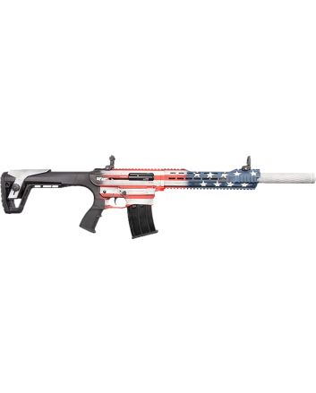 Gforce Arms GF2512USA GF25 USA 12 Gauge Semi-Auto 3" 5+1 20" Flat Dark Earth Cerakote Threaded Barrel, USA Receiver, Black Adjustable Synthetic Stock w/Black Rubber Grip
